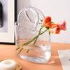 Bag Glass Vase Handbag Shaped Vase Hydroponic Vase Transparent Bag Vase Mother's Day Gift Home Decoration