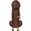 Costume gonflable amusant et original pour adulte, pénis, marron