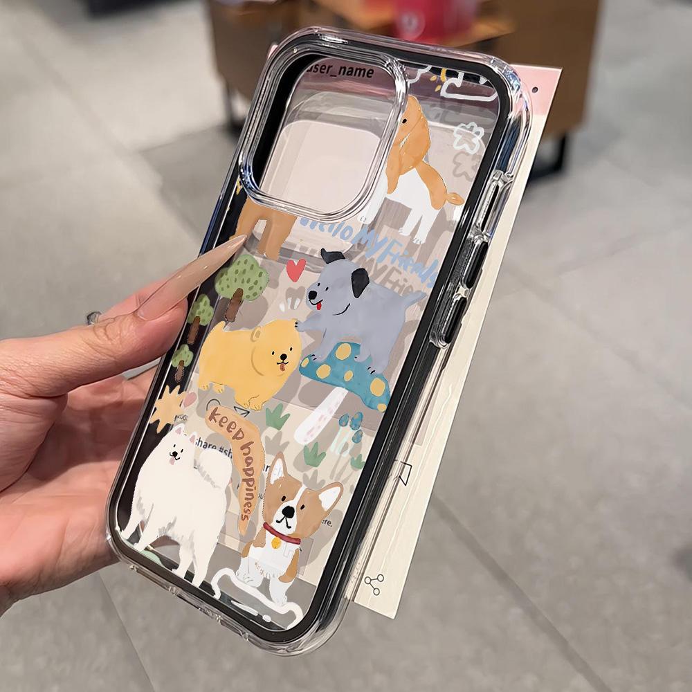 Painted Phone Case for iPhone 17 11 12 13 14 15 16 iPhone 17 12 13 14 15 16 Pro 17 12 13 14 15 16 Pro Max  High Quality Painted Animal Cute Phone Case