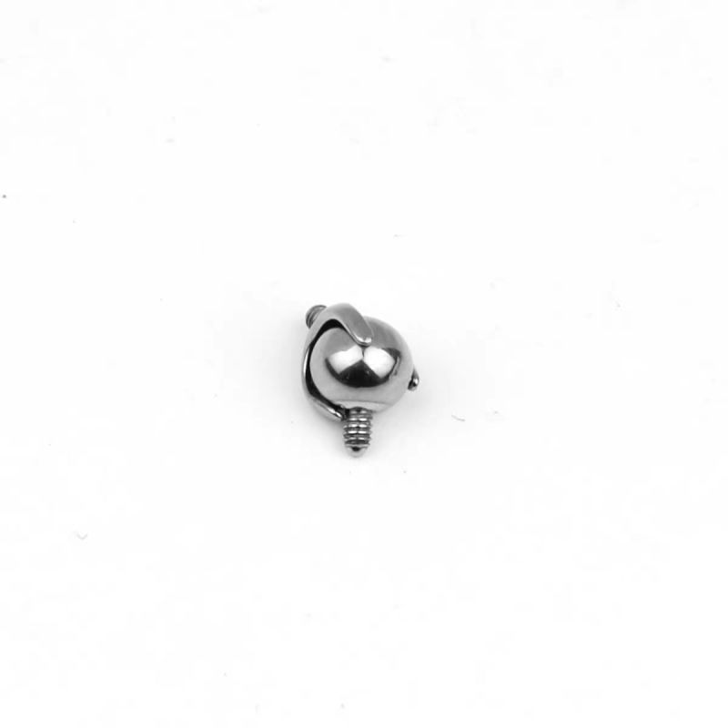 

14g16g Титановый сплав Свободная разборка Компонент мостика для уха Сегментированная структура Шаровая подвеска Серьги-пусеты Нишевый пирсинг Ювелирные изделия 5mm ball thread 0.9mm one