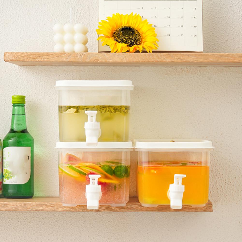 10L/5L Cold Water Bottle Refrigerat Iced Juice Dispenser with Spigot Filter Design Water Jug for Fridge/Parties/Home Daily Use