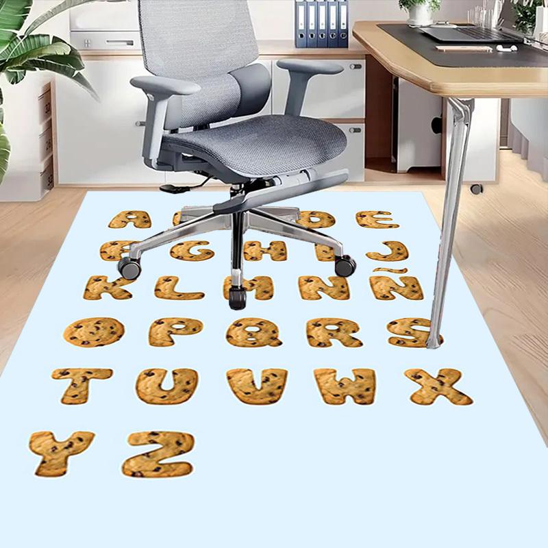 1PC cookie alphabet Anti-slip carpet, suitable for Office, bedroomand playrooms. It can also be used as a sofa footrest cover-W41