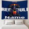 Custom Name Racing Print Tapestry, Backdrop, Easy Setup, Ideal for Bedroom, Office & Living Room, with Aesthetic Wall Hanging Decor.