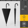 24-Rib Extra-Large Windproof Automatic Umbrella for Men and Women with Custom Logo