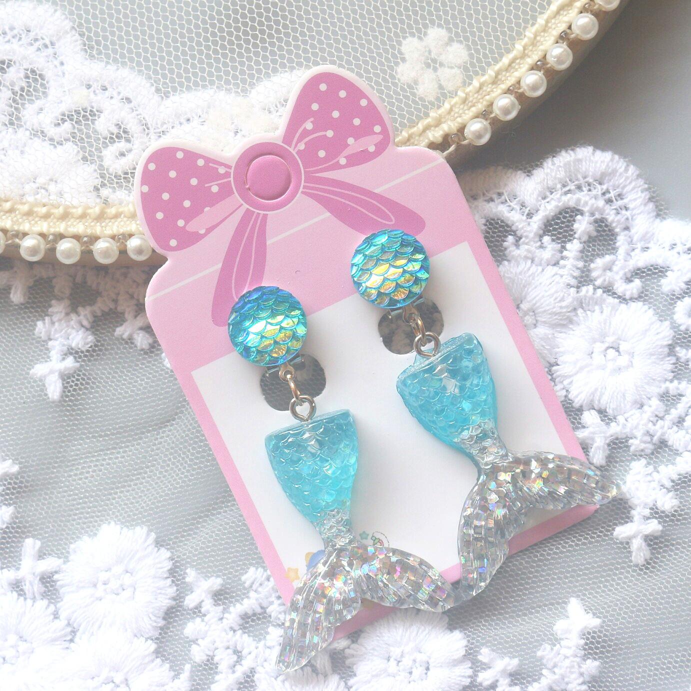 

Смола мультфильм рыбий хвост в форме ракушки зажимы для ушей детские поддельные серьги серьги-подвески серьги для девочек детские украшения для прицепки