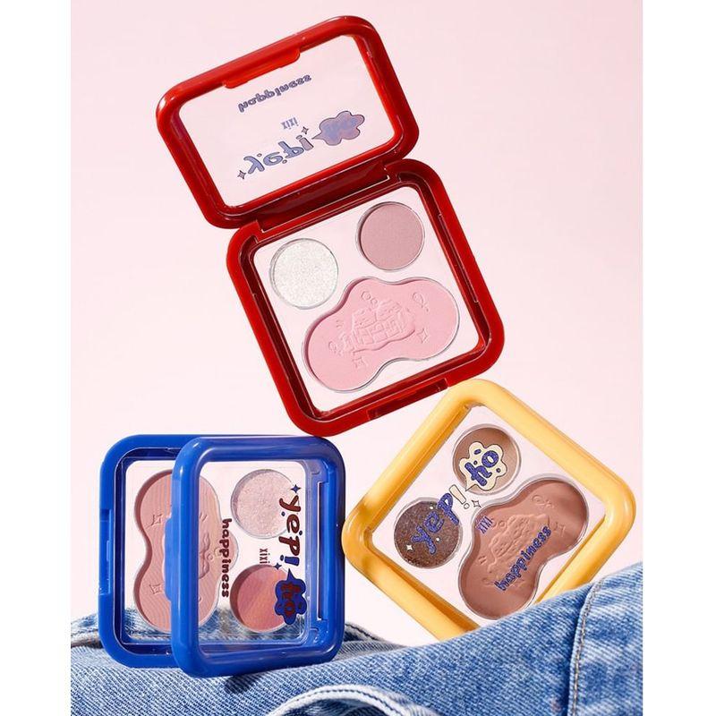 xixi - A Flip Eye Shadow Blush Palette - #4 Sweet Pink Purple