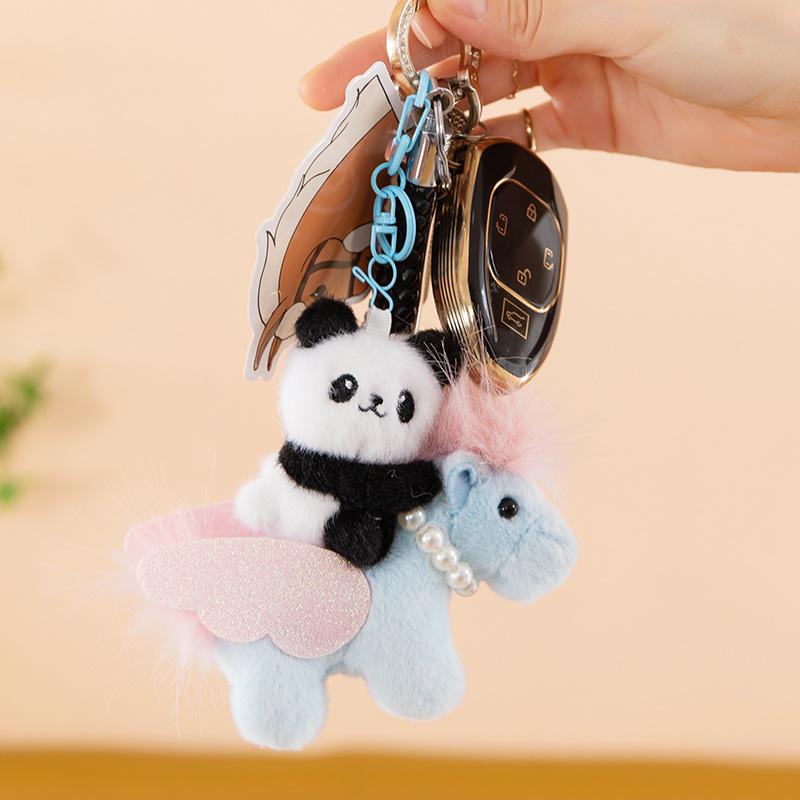 Plüsch-Pony-Schlüsselanhänger: Süßes Pferd Maskottchen Ornament als Geschenk für das Jahrestreffen