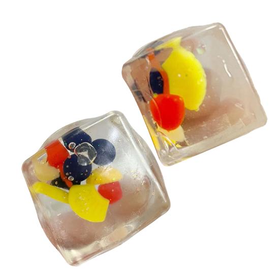 Anxiety Relief Toy Clear Cube Squeeze Stress Sugar Ball Sensory Soft Stretchy Ice Pinch Party Favors