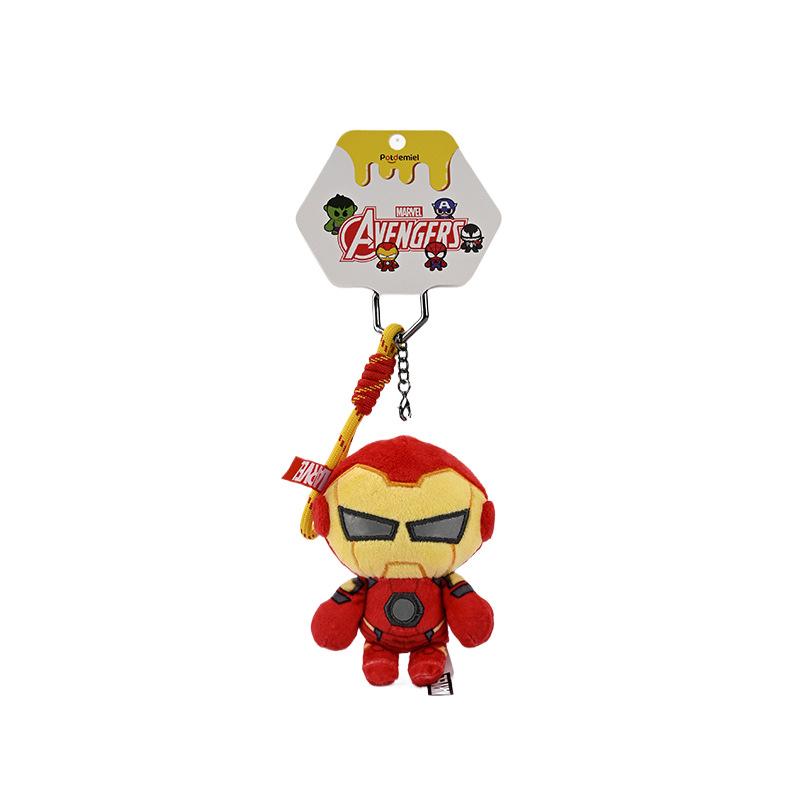 Venom Action Figure Keychain Plush Toy Spider-Man Hulk Pendant Car Bag Decoration