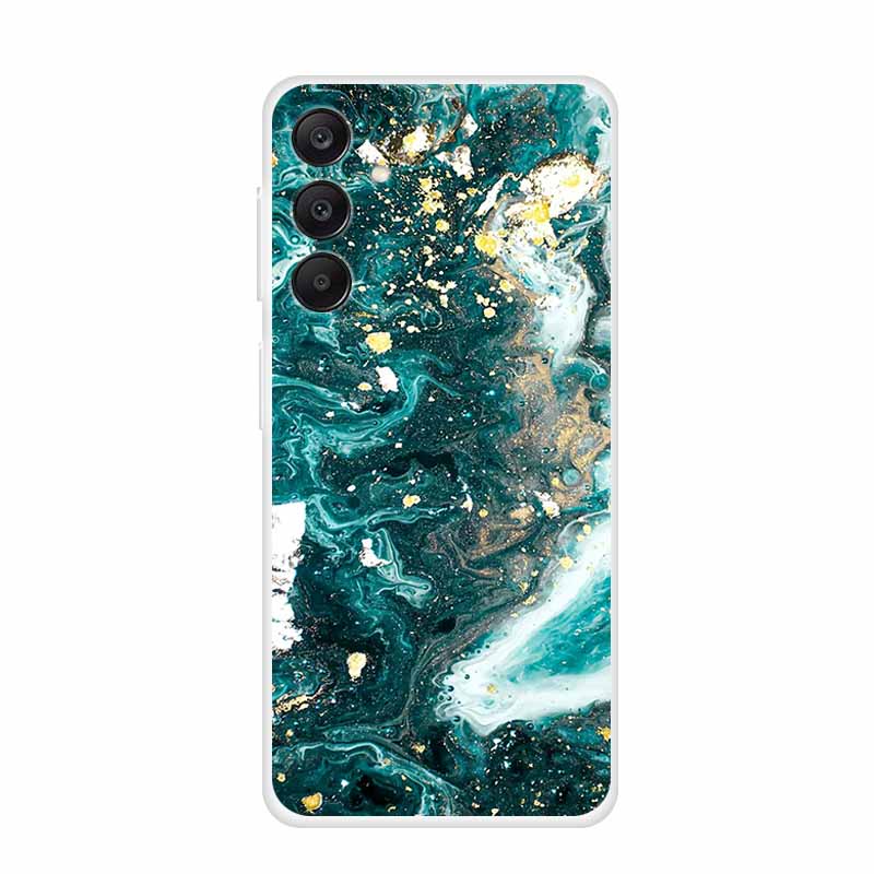 Marble Patterns Phone Case for Samsung A25 Soft Transparent TPU Clear Cover for Samsung Galaxy A 25 Protective Silicone Shell