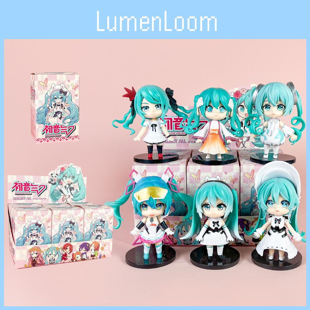 Hatsune Miku Q Version Pvc Anime Figuren Blind Box mit Sammler-Display