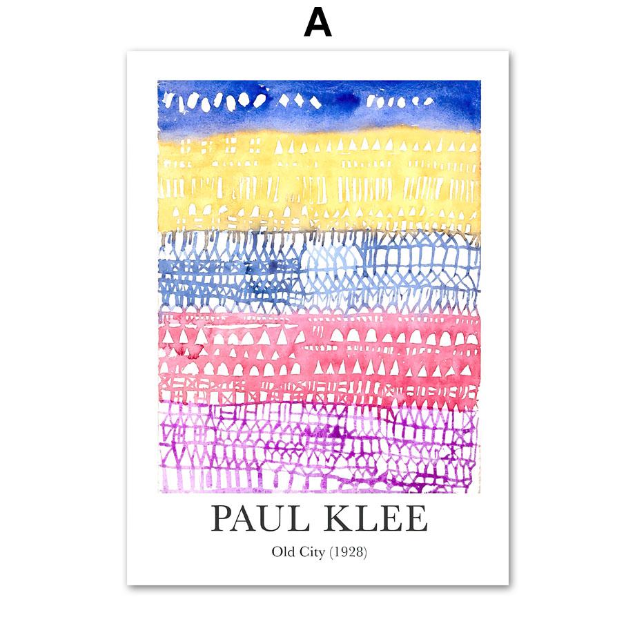 Abstract Colorful Paul Klee Posters And Prints Vintage Eclectic Gallery Wall Art Canvas Painting Modern Living Room Home Decor