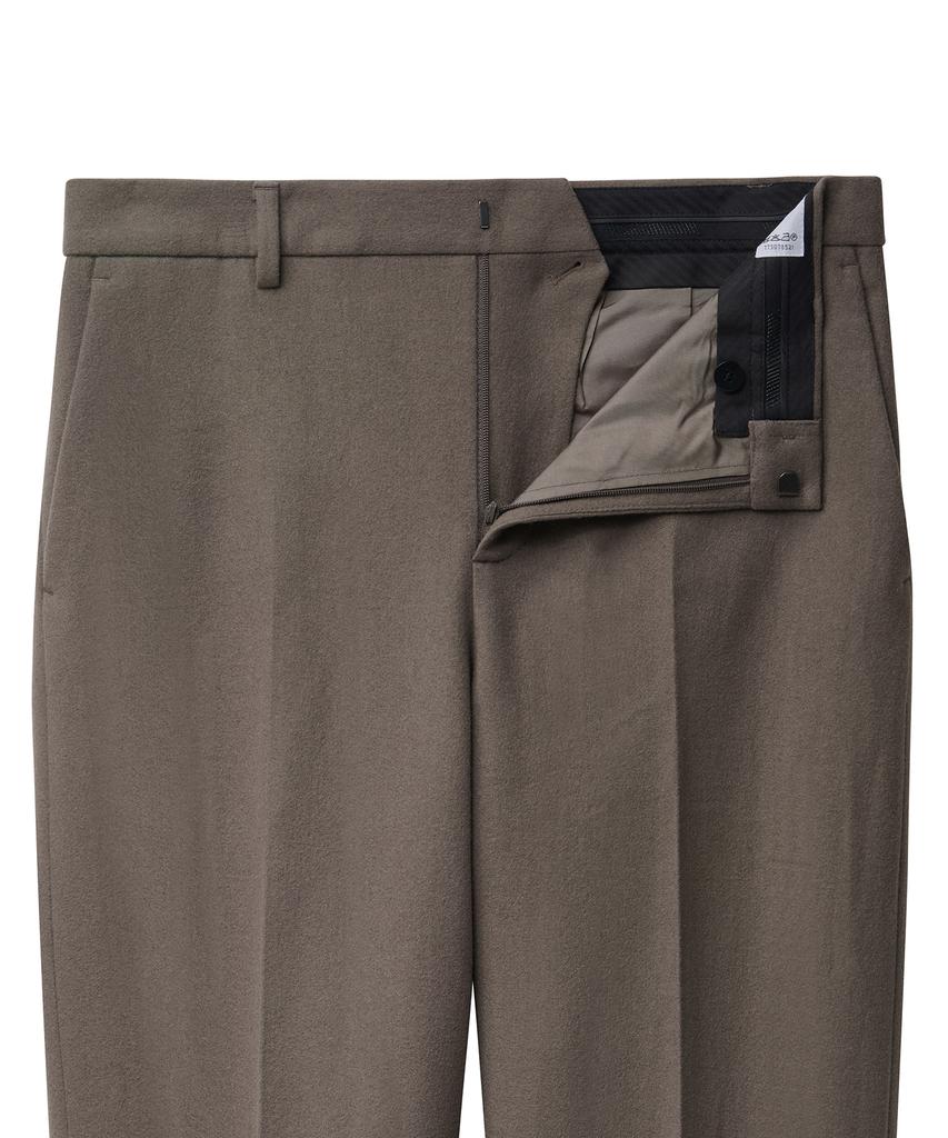 MUSINSA STANDARD Wool Flannel Wide Slacks [Dusty Beige]