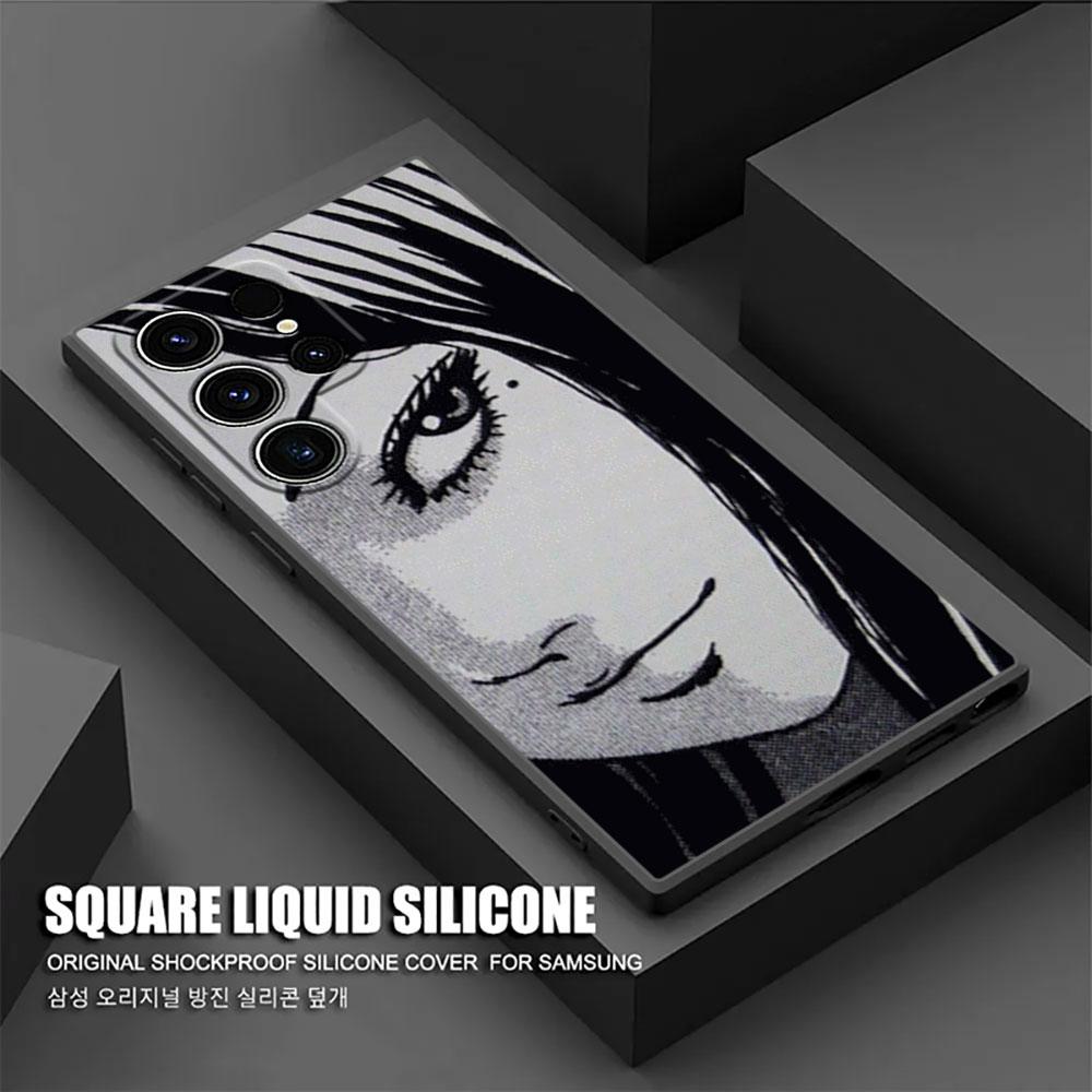 Horror Comic T-Tomies Junjis Ito Manga S25Ultra Case For Samsung Galaxy S25 S24 S23 S20 S21 FE S22 Ultra S10 Plus 5G Phone Cover