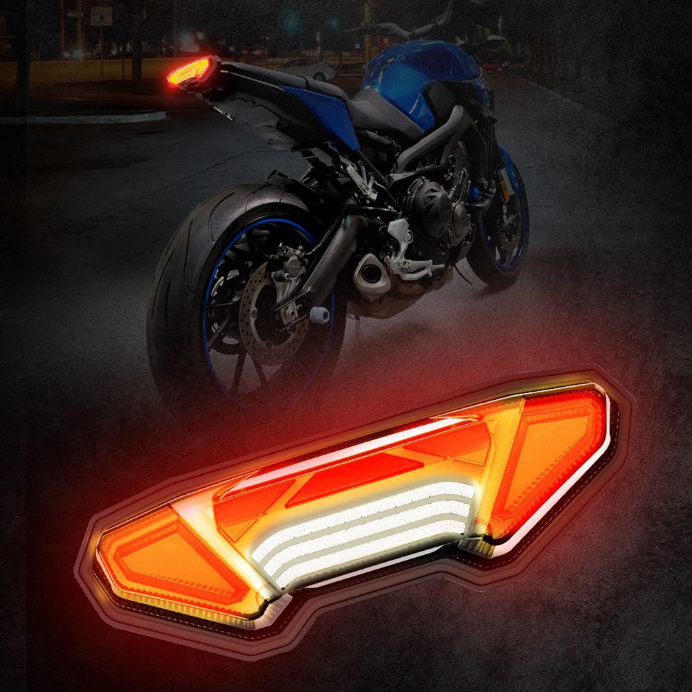 1PCMotorcycle Accessories Refit Waterproof High-lighted LED Taillights Portable for Yamaha MT 09 10 Tracer 900 GT FJ 09 FZ 09 10