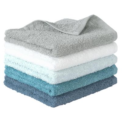 Bloom Made In Japan Face Towel Set of 5 Famille Senshu Towel Hotel Type Instant Water Absorption Soft Fluffy Durable Low Shedding Bulk Purchase Cotton