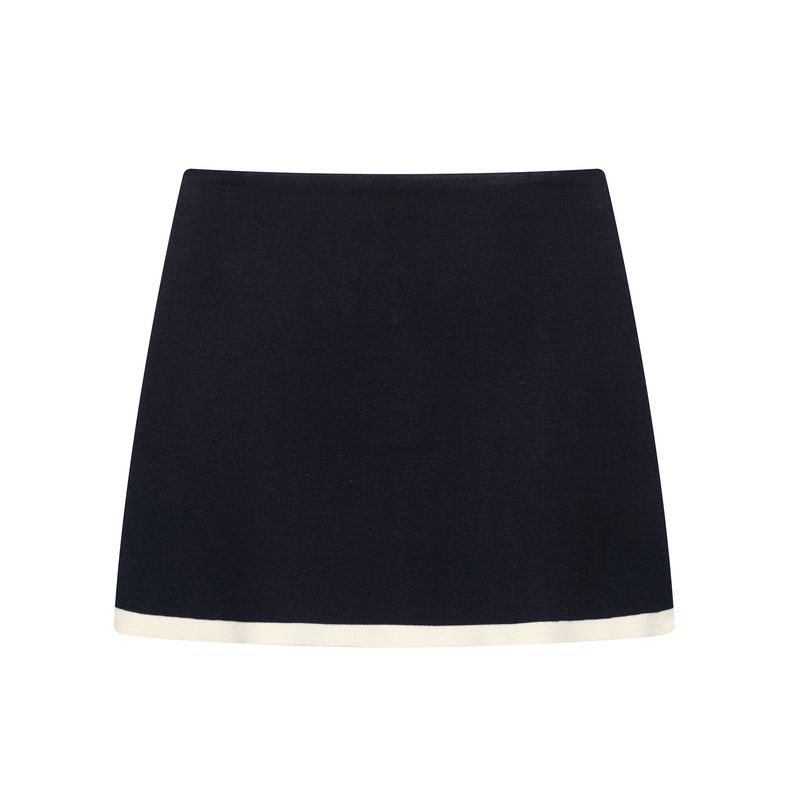 

Kaslead Новое поступление Женская одежда Модный стиль Модный трикотажный жакет с коротким рукавом с юбкой 2142014 2142024 Skirt L