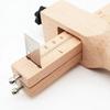 Wooden Leather Strap Cutter Adjustable Strip Belt Precise Cutting Tool with 5 Sharp Blades for Leathercraft Handmade DIY Work