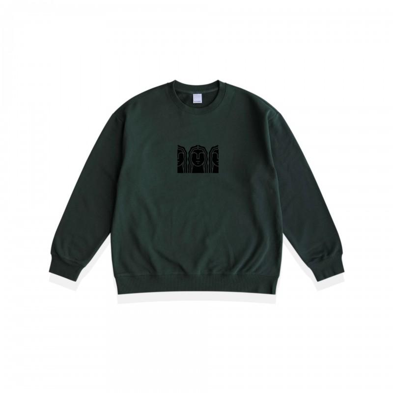 Unisex Vintage Print Hoodie Loose Fit Cotton Sweatshirt Casual Wear