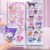 Sanrio Hello kitty rocking water stickers kuromi children cartoon cute 3D quicksand hand note DIY decoration stickers