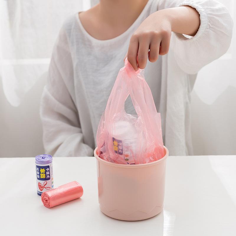 30pcs/roll Thicken Desktop Small Garbage Bags Household Car Mini Disposable Plastic Rubbish Bags Trash Bag