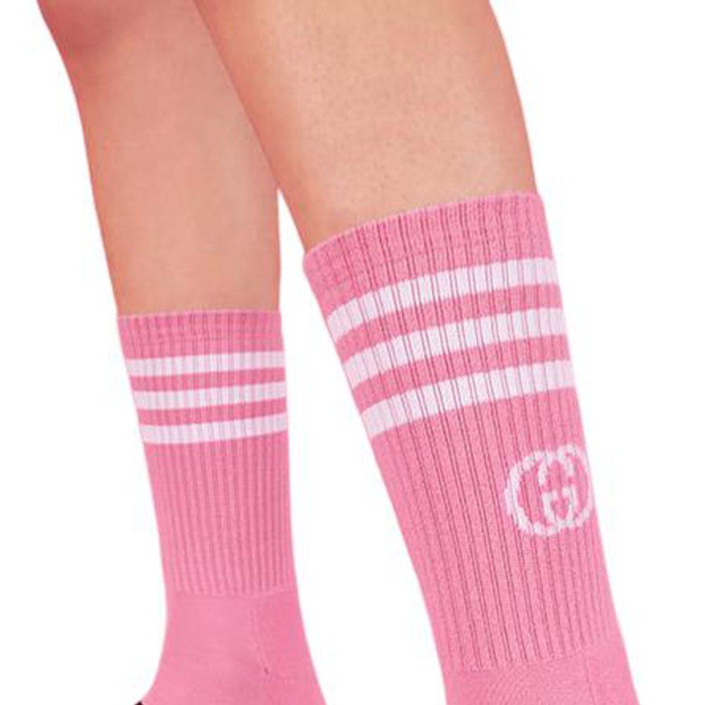 Gucci X Adidas Ankle Socks Pink/White 691868-4G293-5977