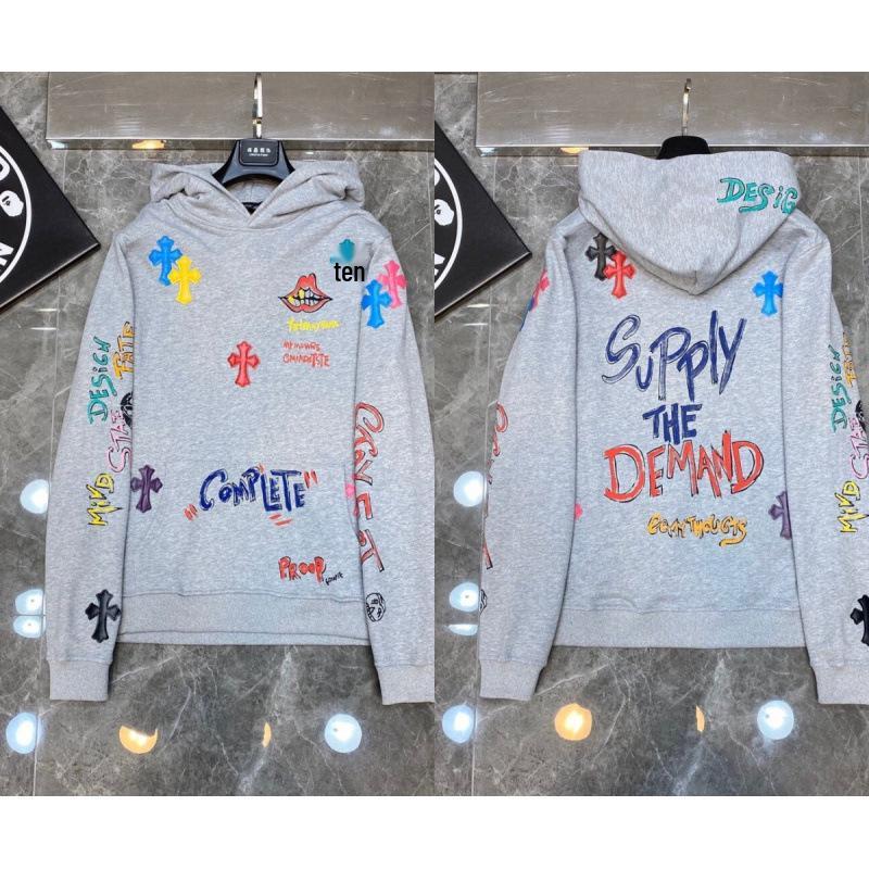 Men's 2025 Autumn Heart Print Versatile Fashion Hoodie