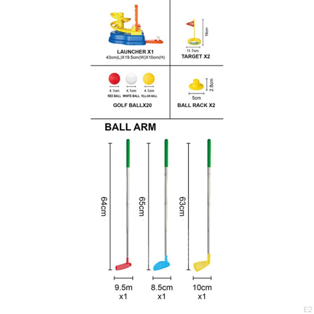 Children's Golf Clubs Toy Set, Training Balls And Sports for Kids Boys Girls,