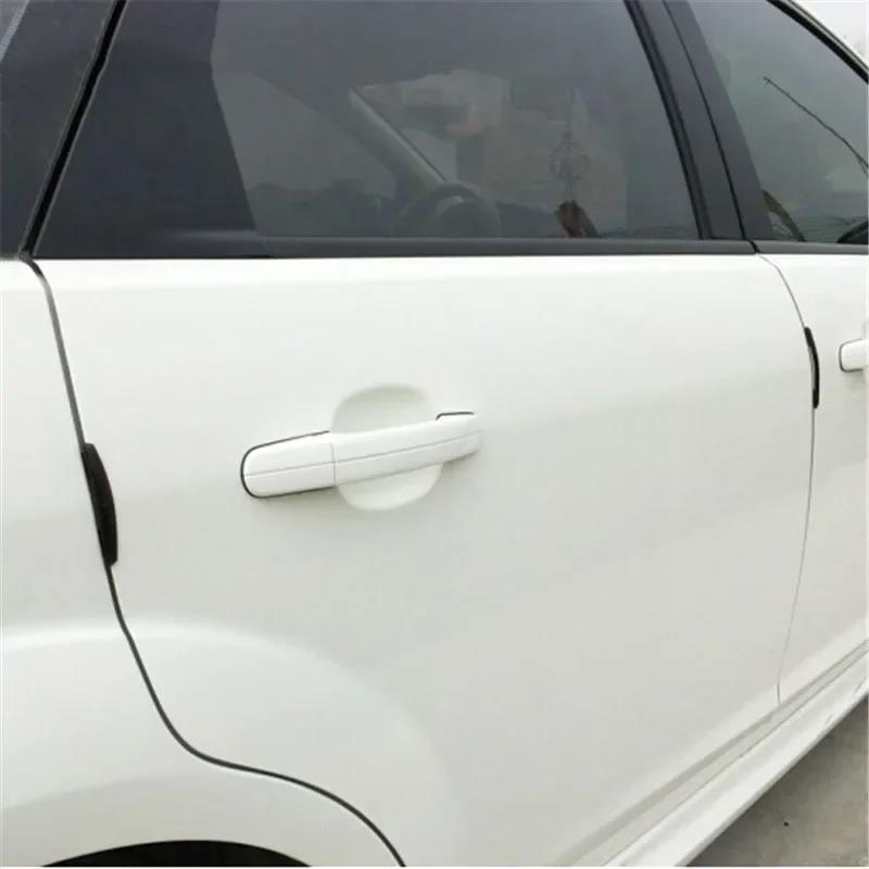4Pcs/Set Car Door Side Anti-collision Decorative Guard Plate Anti-scratch Car Anti-collision Strip Interior Mirrors 6