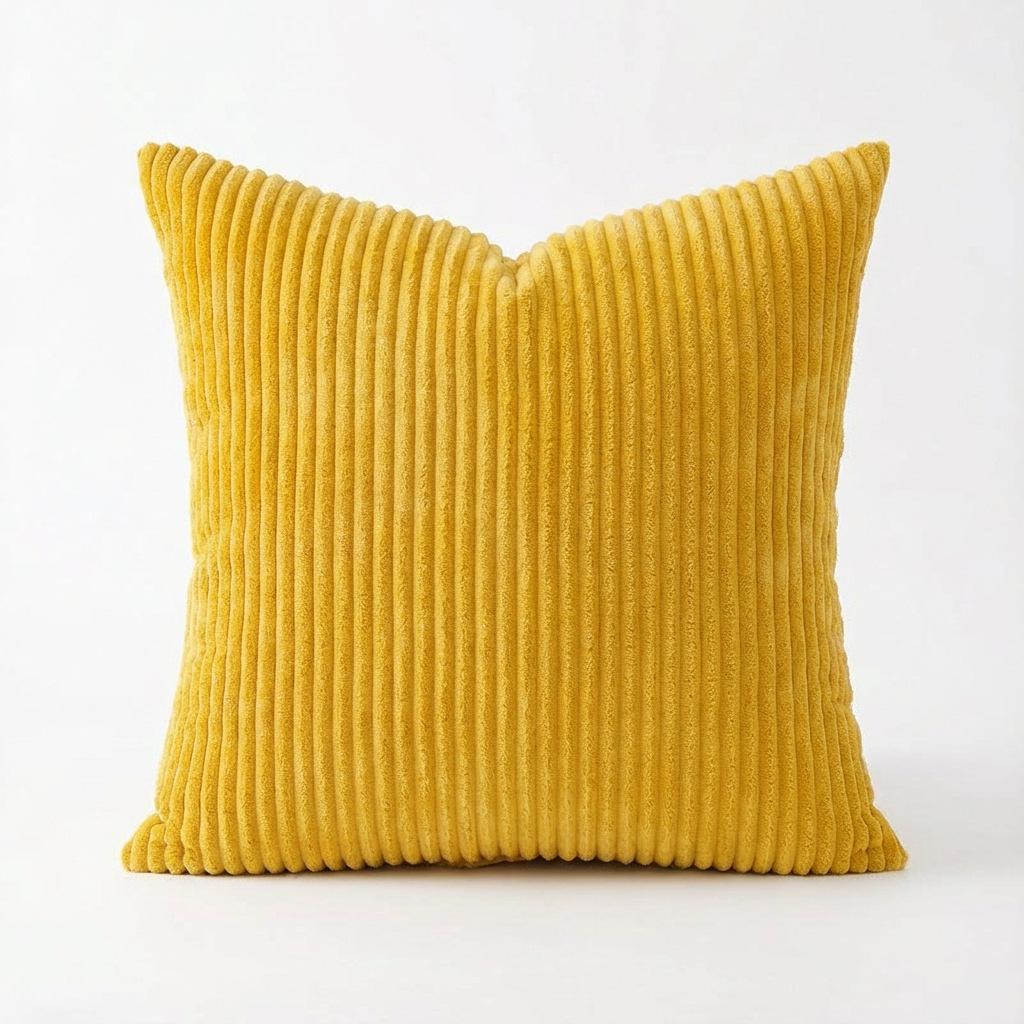 Solid Color Simple Corduroy Pillowcase 2026 New Living Room Sofa Cushion Decoration Pillowcase Cover