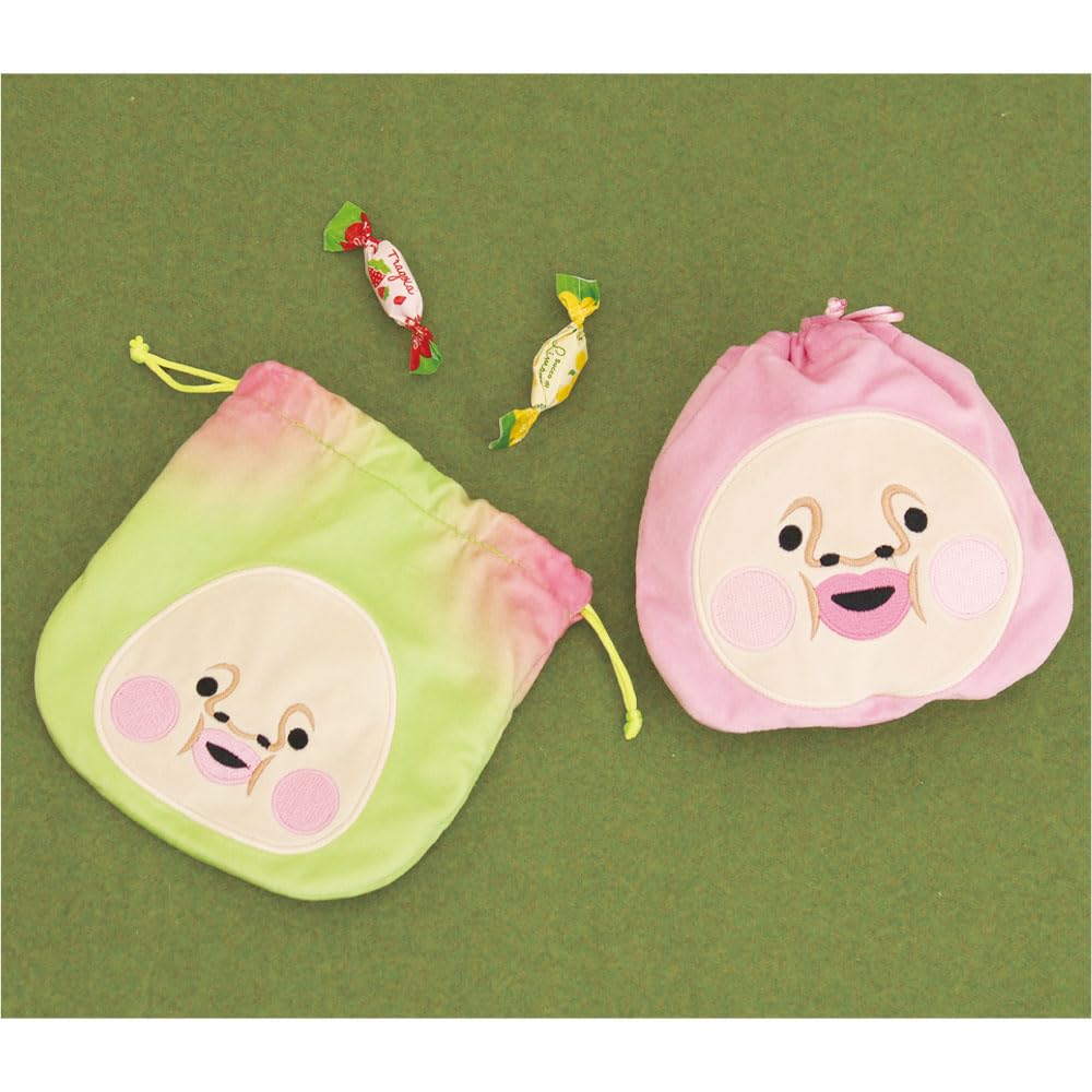 Tees Factory Kobito Zukan Plush Drawstring Bag, Kakuremomojiri, H160 x W160mm, KD-5530369KM
