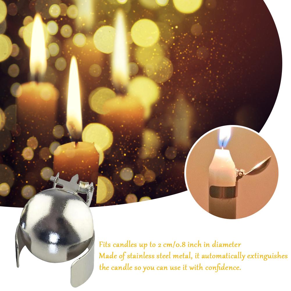 1/4pcs Automatic Candle Snuffer Fire Extinguisher Candle Flame Safely Wick Flame Extinguishing Clip for Housewarming Christmas