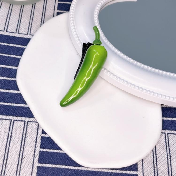 Unique And Practical Resin Hair Clip Shaped Like Fruits And Vegetables Hairpin Suitable For Girls' Everyday Styling