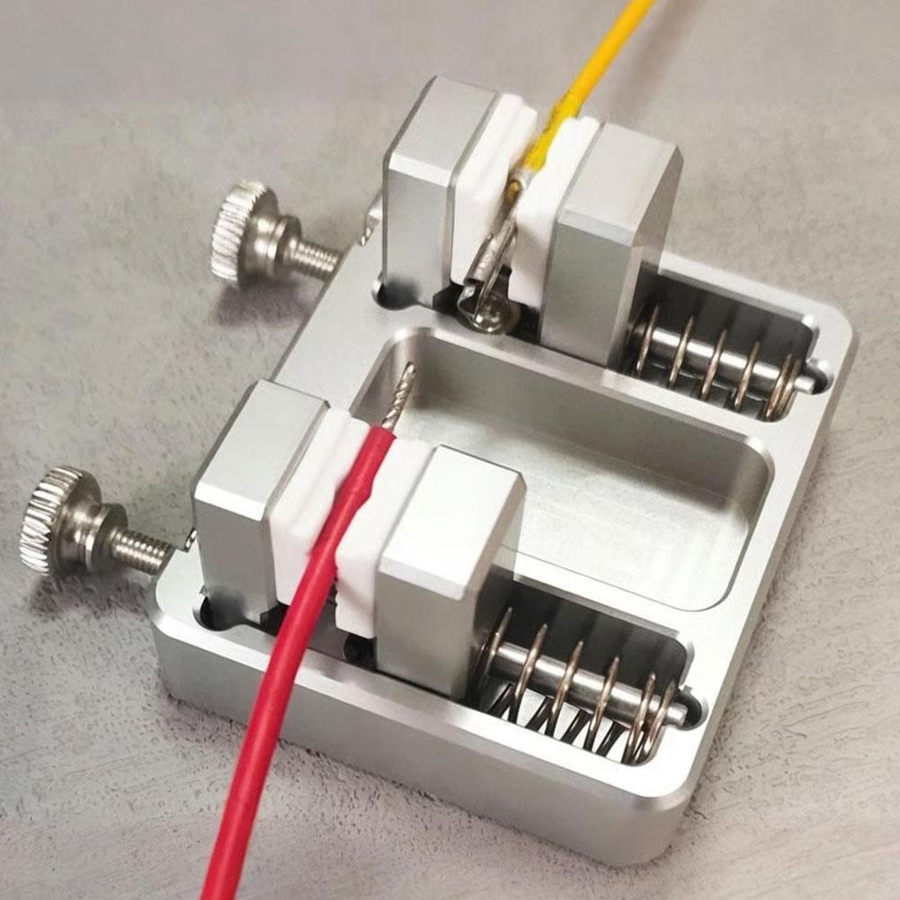 Heavy-duty Aluminum PCB DIY Welding Clamp With Temperature-resistant Jaw For Circuit Board Mounting Wire Conductor Clamp