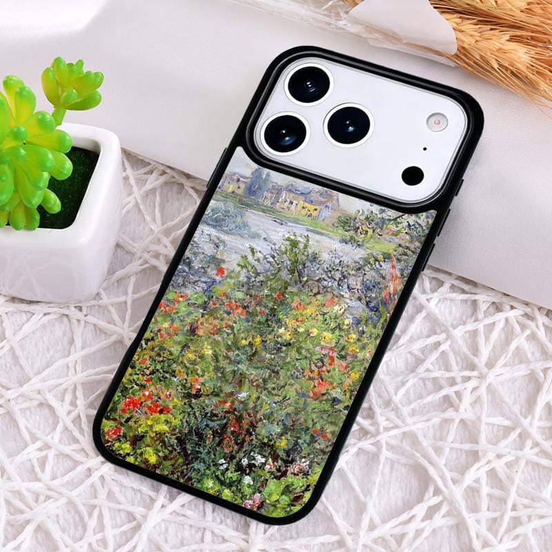 Monet Oil Painting Shockproof Phone Case for iPhone 17 Air 16e 15 11 12 14 13 Pro Max Cover Coque
