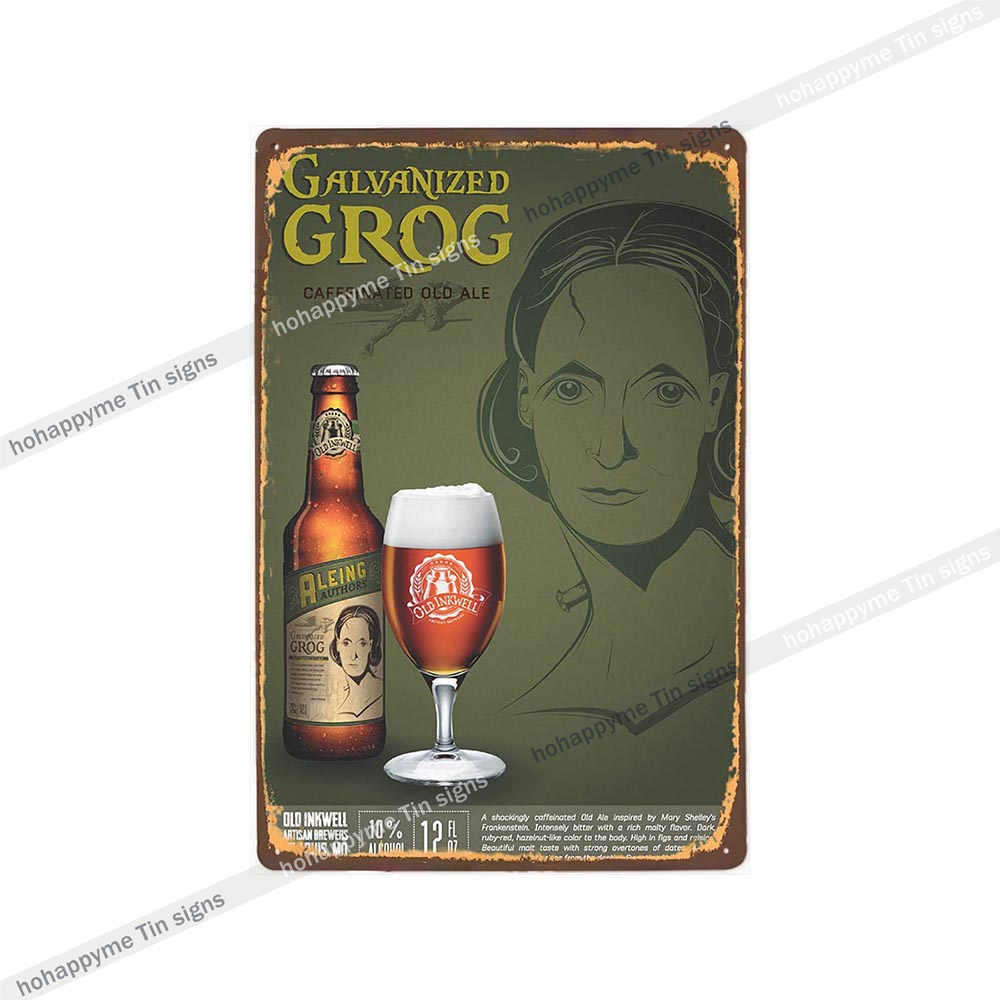 Beer Metal Poster Signs Alcohol Vintage Decoration Plates For Wall Bar Pub Club  Kitchen Bedroom Retro Plaque Home Decor 20x30cm