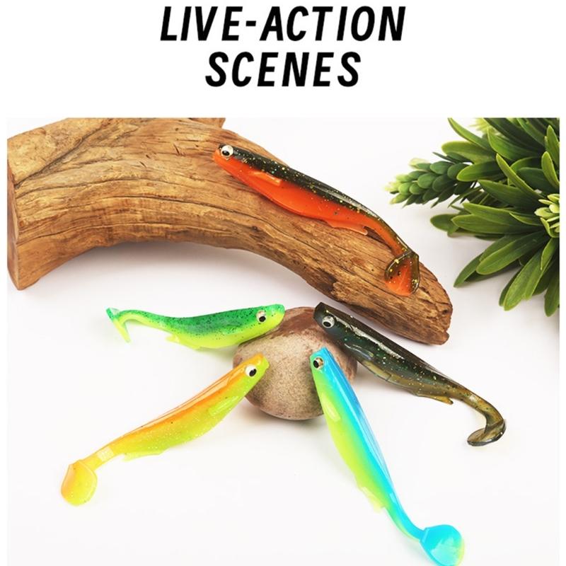 Fishing Lures for Saltwater Paddle Tail Swimbaits T Tail Baits Artificial Baits Fishing Lure for Trout Swim Baits