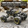 2.4g Remote Control Car Alloy Off-Road Climbing Car with Lights, Spray, Large Wheels, Rechargeable Children's Toy Car, Cross-Border Gift