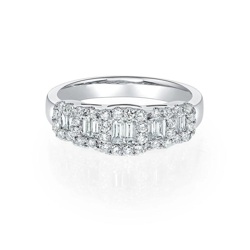 Exquisite High-End Ring, Daily Versatile Geometric Wedding Ring, Engagement Proposal Prop Female Ring