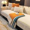 Nordic Chenille Slipcover Sofa Cover Gold Strap Armchair Cover Furniture Protector Patchwork Sofa Cushion Non -Slip