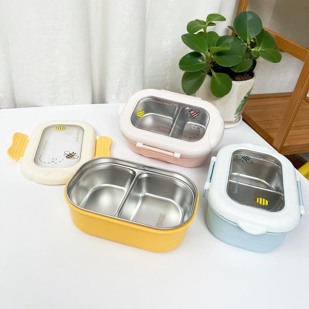 800ML Lunch Box 2 Compartments Food Container Kawaii Bento Box