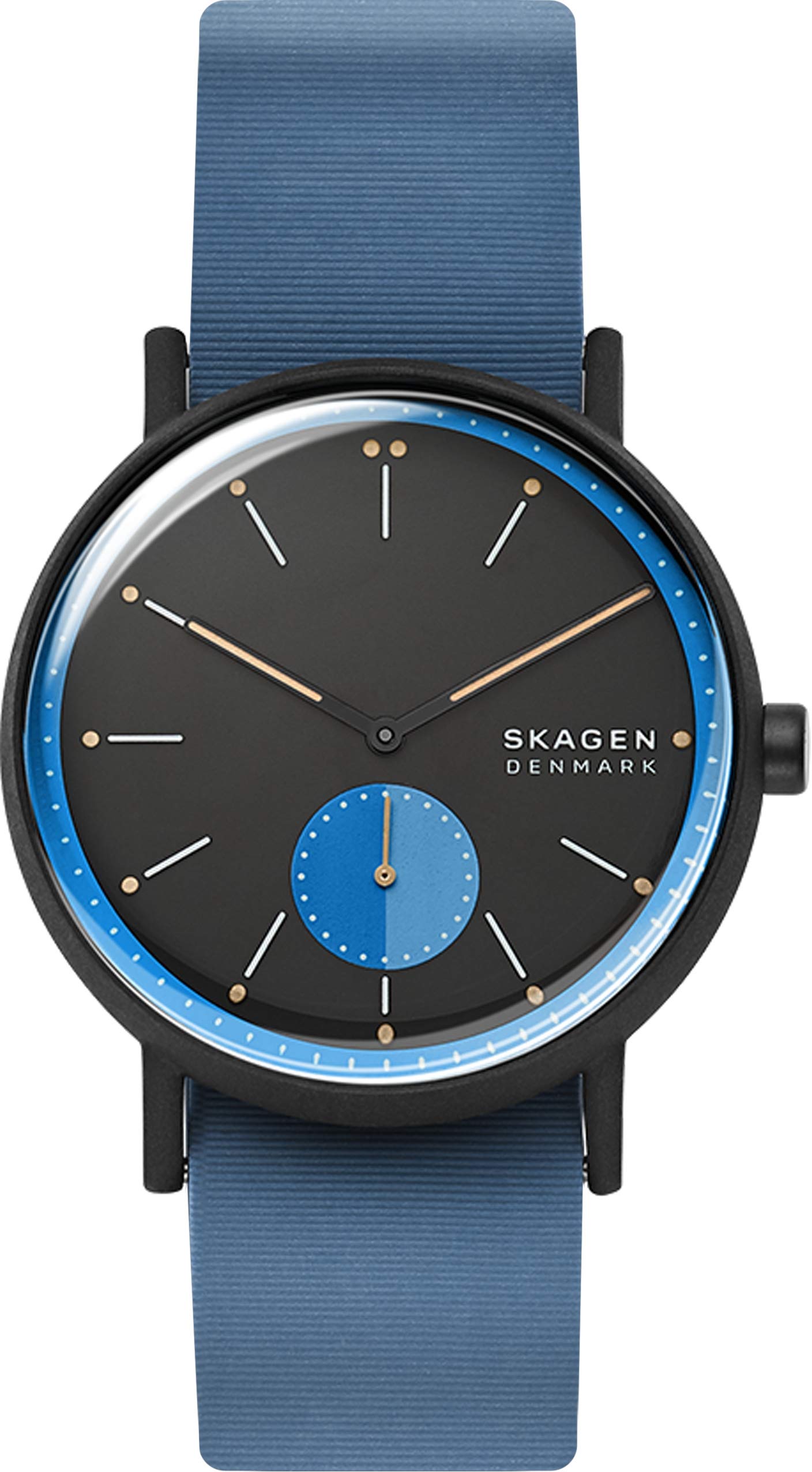 

Skagen SIGNATUR SKW6539 Official Import Men s Watch, Blue,