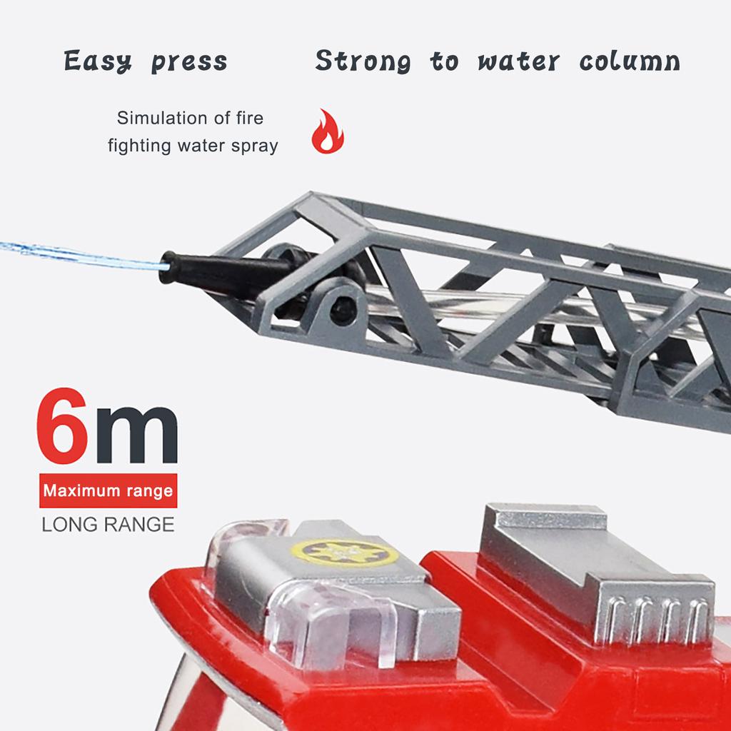 Spray Water Truck Toy Fireman 360?? Fire Truck Car Music Light Educational Toys