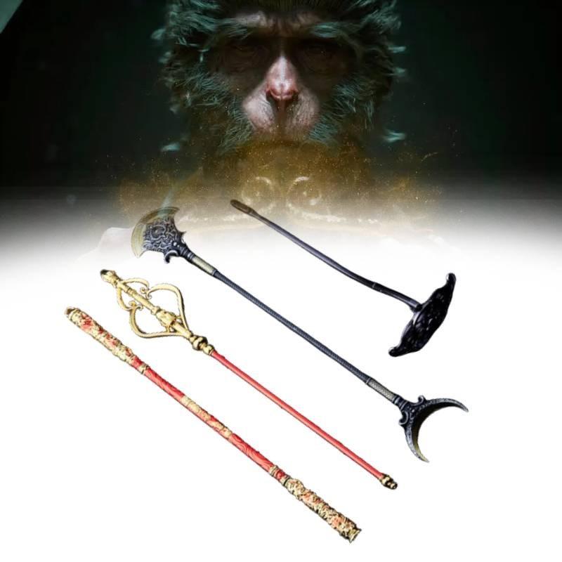 Exquisite Sun Wukong Metallstab Sammlerstück Aus der Journey To The West Anime-Serie