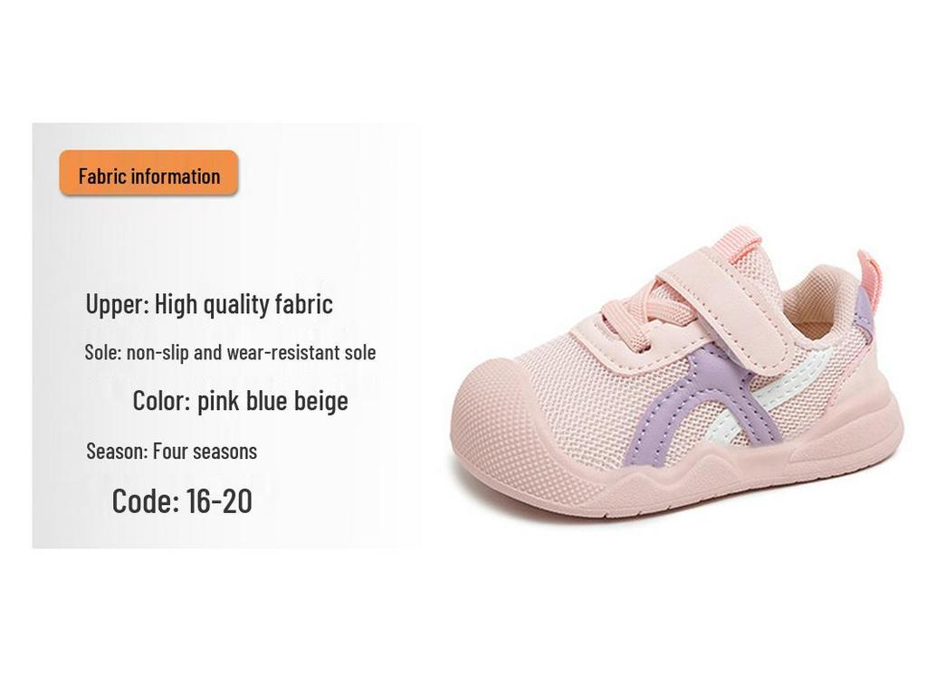New Autumn & Winter Unisex Baby Toddler Non-Slip Soft Sole Mesh Shoes