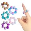 Finger Massage Tool 5 Pcs Spiky Sensory Rings for Adults, Acupressure Fidget Rings, Ring Set Calming Massager Stress Anxiety Relief, Office