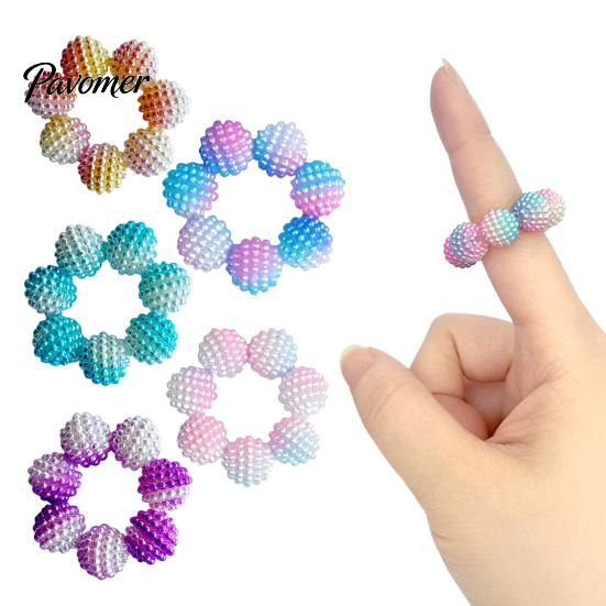 Finger Massage Tool 5 Pcs Spiky Sensory Rings for Adults, Acupressure Fidget Rings, Ring Set Calming Massager Stress Anxiety Relief, Office