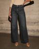 2025 Spring Women's High-Waisted Wide-Leg Retro Jeans
