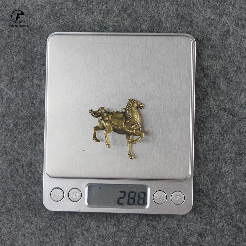 Vintage Copper War Horse Figurines Small Ornaments Pure Brass General Mount Statue Desk Decoration Animal Home Decor Accessories