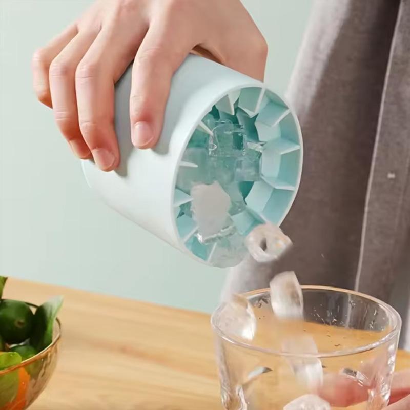 Ice Cube Mold, Ice Bucket Cup Mold, Food Grade Quick Freezing Silicone Ice Maker, Creative Design Cylindrical Cup, Super Durable